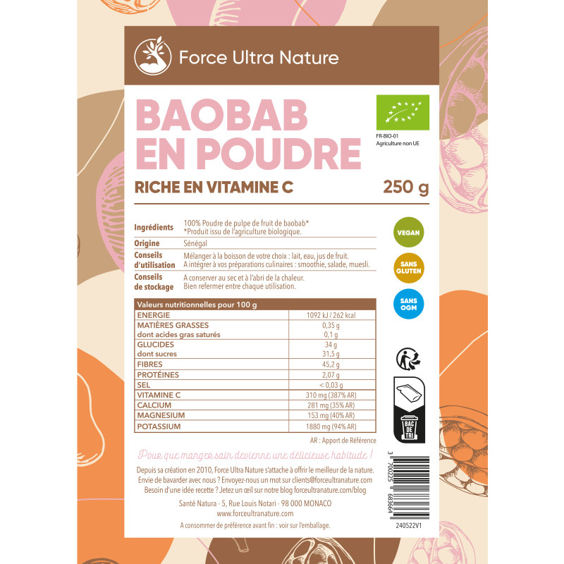 Poudre de Baobab : utilisations et bienfaits nutritionnels