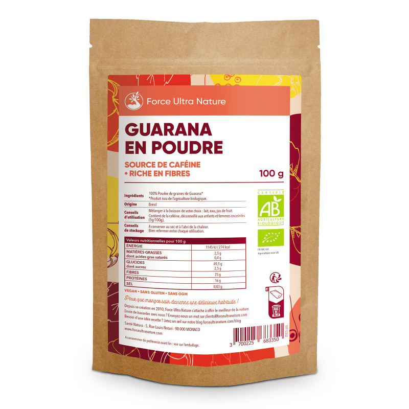guarana bio en poudre