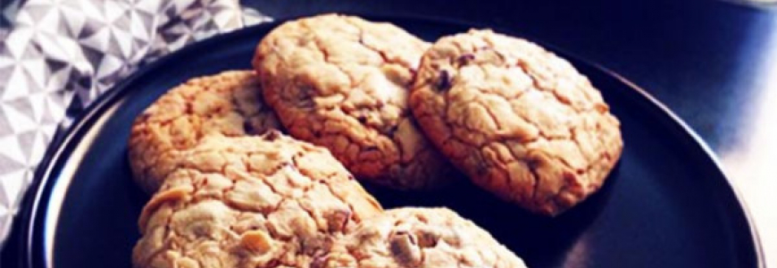 Cookies moelleux chocolat, flocon d'avoine & huile de coco
